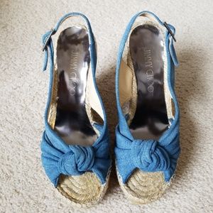 Jimmy Choo platform wedge sandals